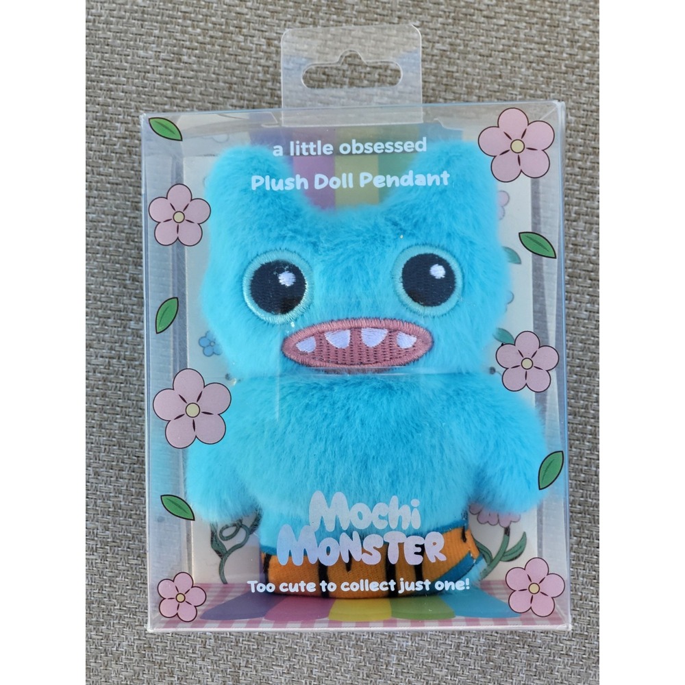 Mochi Monster Blueberry Plush Doll Charm Pendant a Little Obsessed NEW